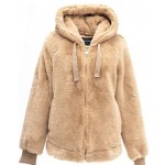 Women's Faux Fur Fleece Coat, Fall and Winter Fashion 2021, The Sherpa Shearling Fuzzy Jacket with Hood Women's Faux Fur Fleece Coat, Fall and Winter Fashion 2021, The Sherpa Shearling Fuzzy Jacket with Hood