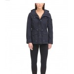 Navy Women's Cotton Four Pocket Hooded Field Jacket (Standard & Plus Sizes) Navy Women's Cotton Four Pocket Hooded Field Jacket (Standard & Plus Sizes)