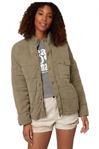 Women's Quilted Button Front Jacket