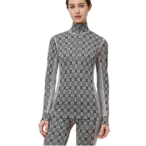 Naturwool Women's Merino Wool Base Layer Tops Midweight Half Zip Thermal Wool Shirt Naturwool Women's Merino Wool Base Layer Tops Midweight Half Zip Thermal Wool Shirt