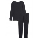 Black Women's Thermal Long Underwear Set Black Women's Thermal Long Underwear Set