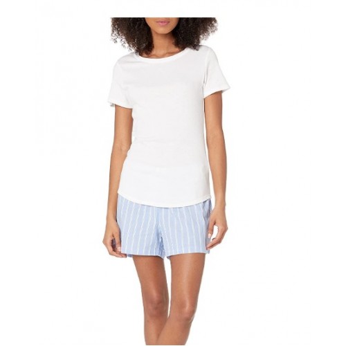 Women's Poplin Short and Sleep Tee Set Women's Poplin Short and Sleep Tee Set