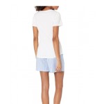 Women's Poplin Short and Sleep Tee Set Women's Poplin Short and Sleep Tee Set