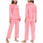 Women Warm Fleece Pajamas Flannel Pajamas Sets Long Sleeve Winter Pajama Set Ladies Thermal Pjs Women Warm Fleece Pajamas Flannel Pajamas Sets Long Sleeve Winter Pajama Set Ladies Thermal Pjs