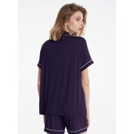 Womens Pajamas Set Short Sleeve, Button Down Cotton Pj Sets For Women Soft Nightwear Womens Pajamas Set Short Sleeve, Button Down Cotton Pj Sets For Women Soft Nightwear