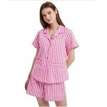 Women's 100% Cotton Pajama Set For Women Long Sleeve Pajamas Soft Button PJs Elastic Drawstring Waistband Sleepwear Women's 100% Cotton Pajama Set For Women Long Sleeve Pajamas Soft Button PJs Elastic Drawstring Waistband Sleepwear